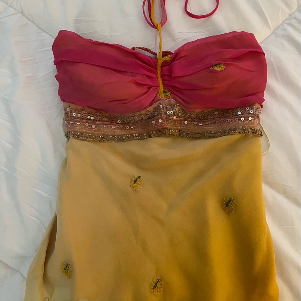 Anna Paul chiffon babydoll shirt size extra small